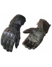 Men Leather Motorbike Gloves